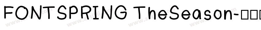 FONTSPRING TheSeason字体转换